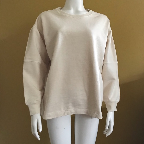 Madewell summer sweatshirt cream size L NWT - Picture 1 of 5